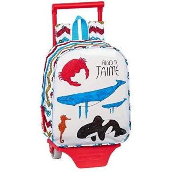 Mochila con Ruedas Algo de Jaime Ocean Junior en Blanco