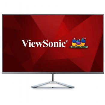 ViewSonic VX3276-2K-MHD 32 Inch IPS WQHD Monitor with 99% sRGB, 2x HDMI, DisplayPort, Mini DisplayPort, Eye Care for Work and Entertainment at Home, Silver/Black