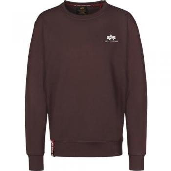 Alpha Industries Basic Small Logo Sweatshirt Hunter Brown 2XL