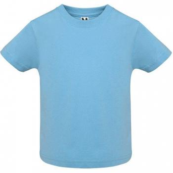 Camiseta Baby Roly de Manga Corta para Bebé, Tejido Fino Compactado, Cuello Redondo, Apertura en Hombro con Corchetes Tallas 6M-18M, Sin Apertura