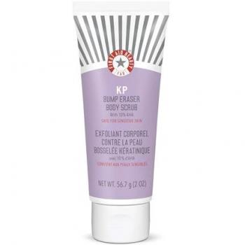 First Aid Beauty KP Bump Eraser Body Scrub 10% AHA - Exfoliating Body Scrub for Keratosis Pilaris 56.7g