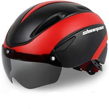 KINGLEAD Casco Bicicleta con Visera, Protección de Seguridad Ajustable Casco de Bicicleta Ligera para Montar en Bicicleta Casco de Bicicleta BMX Scooter Skate Mountain Road