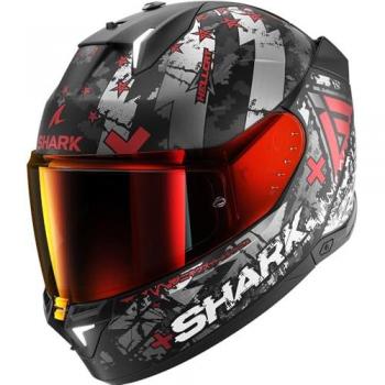 Casco de Moto Integral D-Skwal 3 Blank Shark, características: diseño aerodinámico, visor anti-rayaduras, sistema de ventilación eficiente, interior desmontable y lavable, homologación ECE 22.05
