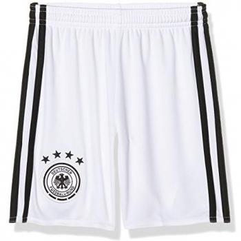 adidas Selección Alemana fútbol H Gk Sho Y - Pantalón corto para ninos de 7-8 años, color blanco / negro