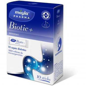 Mayla Biotic+ Complemento Alimenticio, Neutro, 10 Unidades