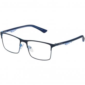 Gafas de sol Furla unisex VFU399 0E70 53, Paladio brillante/azul, tamaño 53 mm