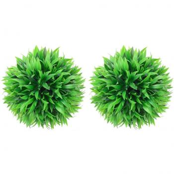 Bolas de boj artificial 2 unidades 20 cm