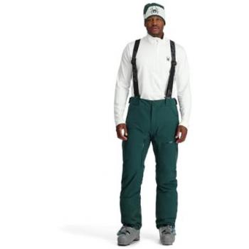 Spyder Dare Men's Ski Pants with Removable Suspenders in Cypress Green
