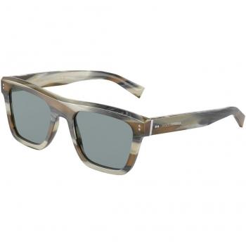 Dolce & Gabbana DG4420F Asian Fit 339087 Brown Men's Sunglasses 52mm