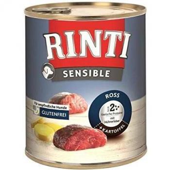 Rinti Sensible 6 x 800 g - Caballo e hígado de pollo con patatas