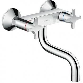 HANSGROHE 71287000 Logis Classic Mezclador bimando de Cocina Lowsp, Cromo