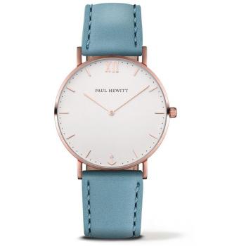 Reloj Unisex Paul Hewitt Analogico Cuarzo con Correa de Cuero PH-SA-R-ST-W-23M 39mm