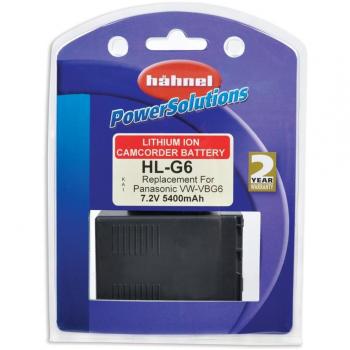 Hähnel HL-G6 - Batería Li-Ion para Panasonic VW-VBG6, 7.2V, 5400mAh