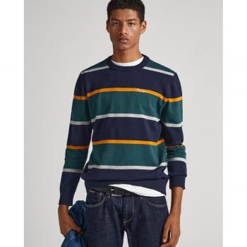 Jersey Pepe Jeans azul a rayas Sylvester hombre
