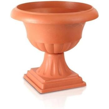 Maceta Ornamental con Pie ATENA 24L - Terracota