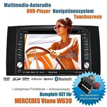 2DIN Auto Radio Creatone V de 336dg para Mercedes Viano W639 