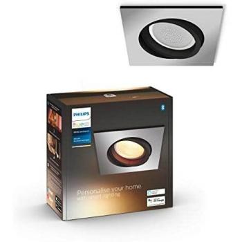 Spot empotrable Philips Hue Milliskin White Ambiance cuadrado, aluminio, Bluetooth, 5W, 350 lm