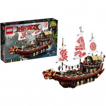 LEGO Ninjago Barco de Asalto Ninja Destiny's Bounty 70618 - Incluye 7 Minifiguras y 2295 Piezas