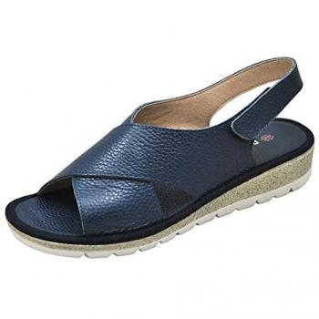Sandalia Cuña Negra Doctor Cutillas 35310 Cross