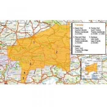 Satmap - Mapa para GPS (de Múnich al lago de Garda, varias escalas)