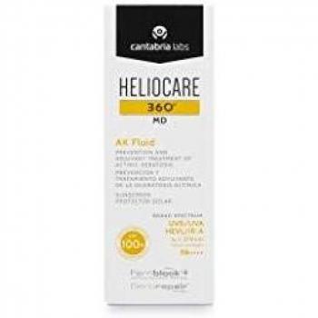 Heliocare 360º MD AK Fluid SPF 50ml - Broad-spectrum sun protection, lightweight fluid texture, enriched with Fernblock technology, suitable for sensitive skin, water-resistant, provides anti-aging benefits, formulated to protect against UV rays and visi