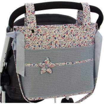 Bolso talega para silla de paseo Rosy Fuentes - Bolso práctico y funcional, diseñado para ser utilizado en sillas de paseo, con múltiples compartimentos para organizar accesorios del bebé, fabricado en materiales resistentes y fáciles de limpiar, inc