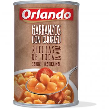 Orlando - Platos Preparados garbanzos Con Chorizo Lata 425 g