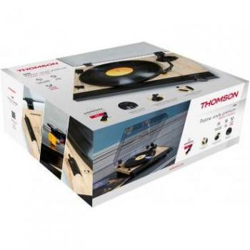 Tocadiscos de Vinilo Thomson TT702 Premium con Aguja AT91 Negra