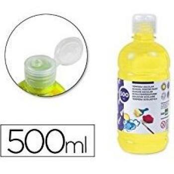 Liderpapel TP04 - Tempera liquida, 500 ml, color amarillo