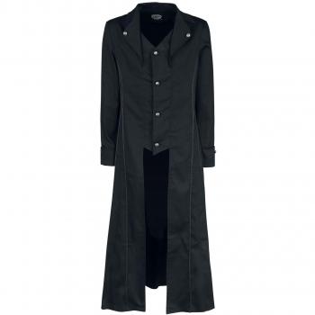 H&R London Black Classic Coat Abrigo Negro XL
