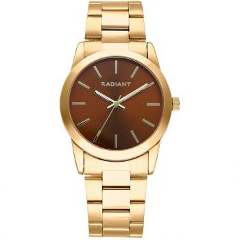 Reloj Radiant Basic 36 RA594204 de acero y correa dorada