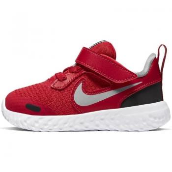 Deportivas NIKE REVOLUTION 5 TDV ROJO/GRIS 603 para Niña y Niño - Talla 19, Disponible en varios colores
