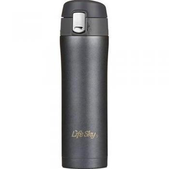 LifeSky aislante Viaje Taza De Café, Acero Inoxidable, 16oz, sin BPA, bloqueo de la tapa evita derrames y salpicaduras