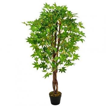 SengentoStyle Kunstplant met pot esdoorn 120 cm groen