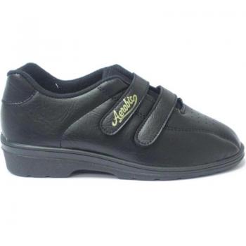 Zapatillas casual de mujer Alfonso 1204 con velcro negro