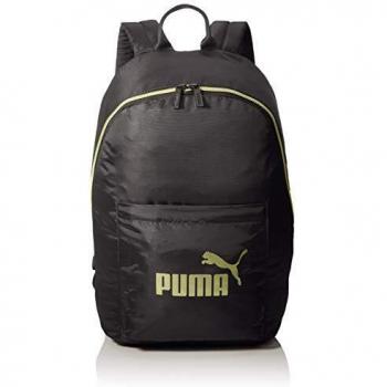 PUMA WMN Core Seasonal Backpack Mochilla, Mujeres, Black-Gold, OSFA