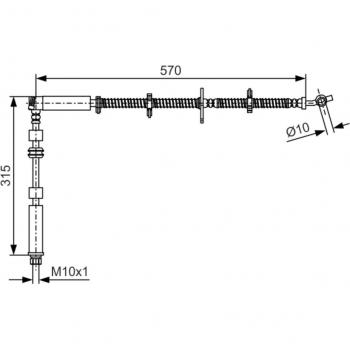 Latiguillo de freno Bosch 1 987 481 A63 Flexible y Duradero