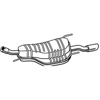 Silenciador trasero WALKER 23114 para Opel y Vauxhall