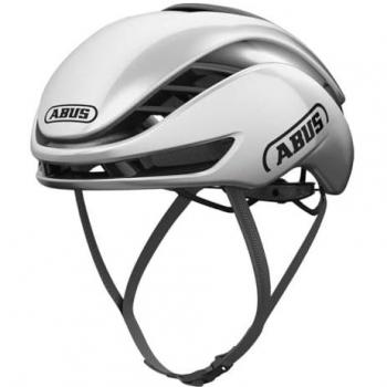 Casco de ciclismo Abus GameChanger 2.0 blanco y gris claro, aerodinámico de alto rendimiento, optimizado en ventilación, para adultos, talla M