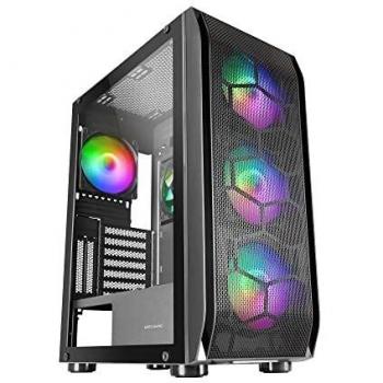 Mars Gaming MC-KX Negro, Torre Gaming Premium E-ATX, Sistema CPU Freezer, 5 Ventiladores ARGB Ultra-silenciosos