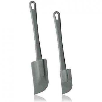 Metaltex Juego 2 ESPATULAS Goma, Blanco, Estandar