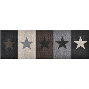Alfombra de cocina lavable Stars 60x300 cm Multicolor