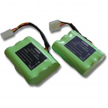 Pack ahorro 2x Baterías Ni-MH 3500mAh (7.2V) para Neato Robotic XV-21, reemplaza 945-0005 y 945-0006