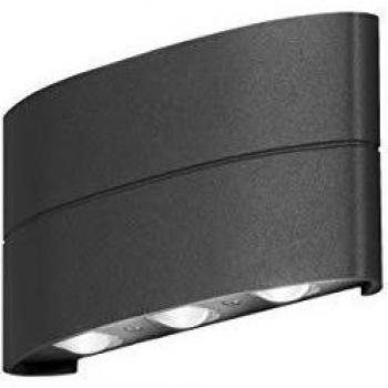 Aplique LED de exterior Konstsmide 8W antracita con 6 luces, IP54, moderno y de diseño up down