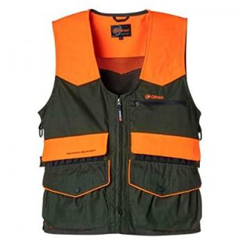 Chaleco Osiris Chiruca Hi Vis verde naranja - M, características: material resistente, diseño ligero, múltiples bolsillos, reflectante para alta visibilidad, talla M