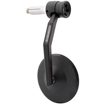 Espejo final del manillar HIGHSIDER MONTANA RIM con intermitente LED/luz de posición - Negro