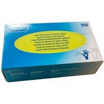 Alvita Guantes Látex Polvo M 100 Unidades