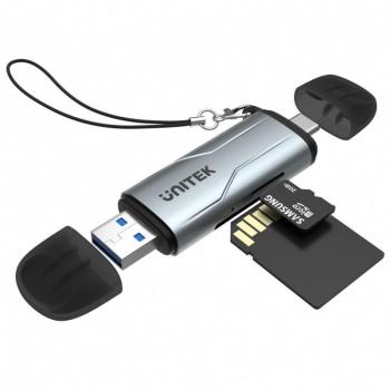 Lector de Tarjetas Externo Unitek R1010A Gris