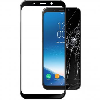 Cellularline Second Glass Cápsulas Samsung Galaxy A8 2018 Cristal Templado Resistente con marco 9H
