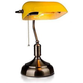 Lámpara de mesa amarilla con interruptor E27 VT-7151 V-TAC